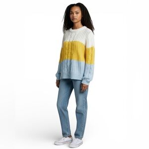 Vero Moda Multicolor Cable Knit Sweater